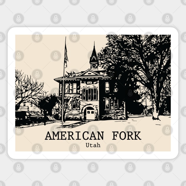 American Fork - Utah Magnet by Lakeric